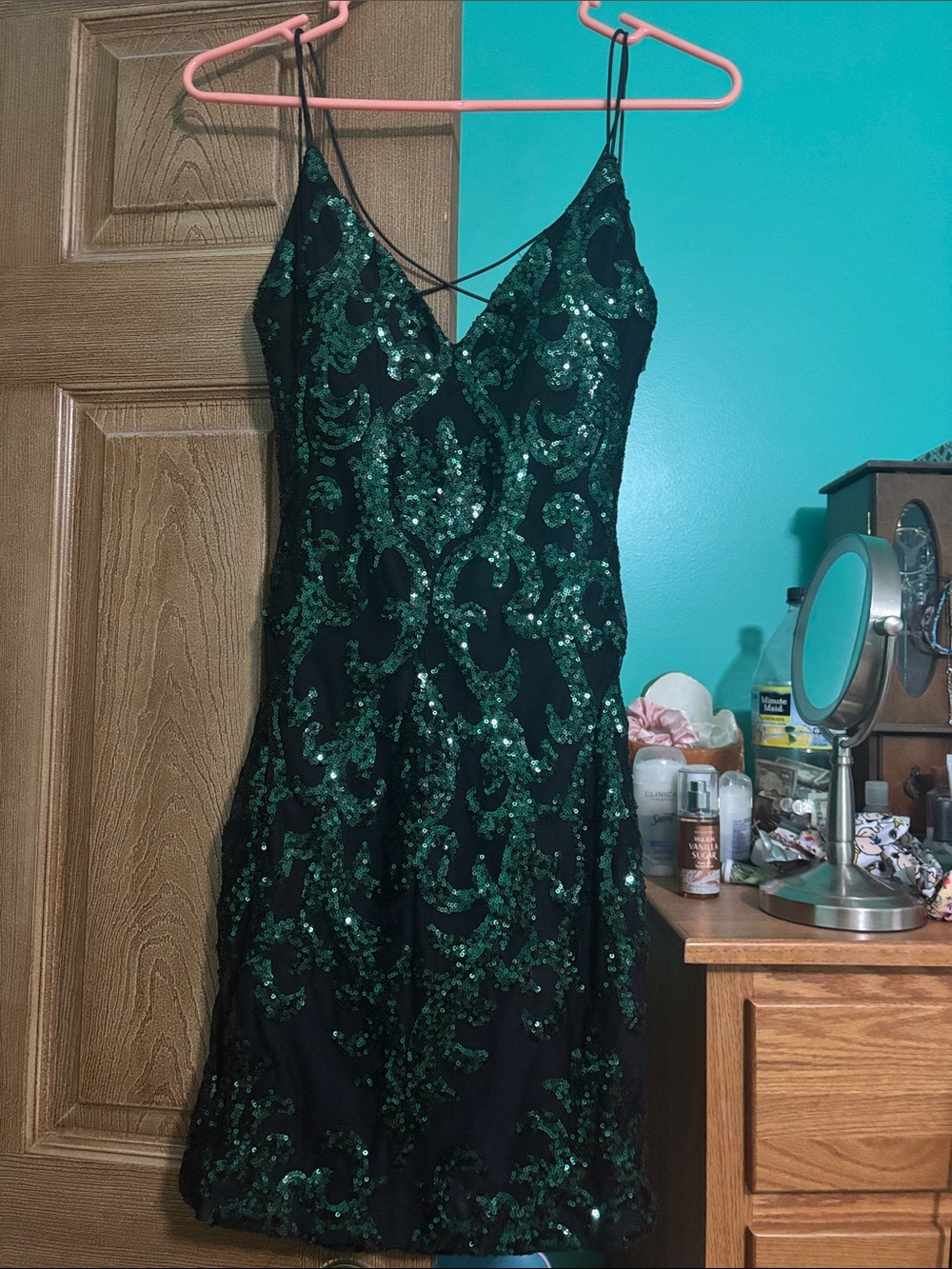 Windsor Glittery Backless Dress